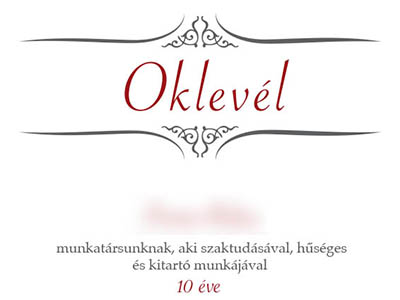Oklevél